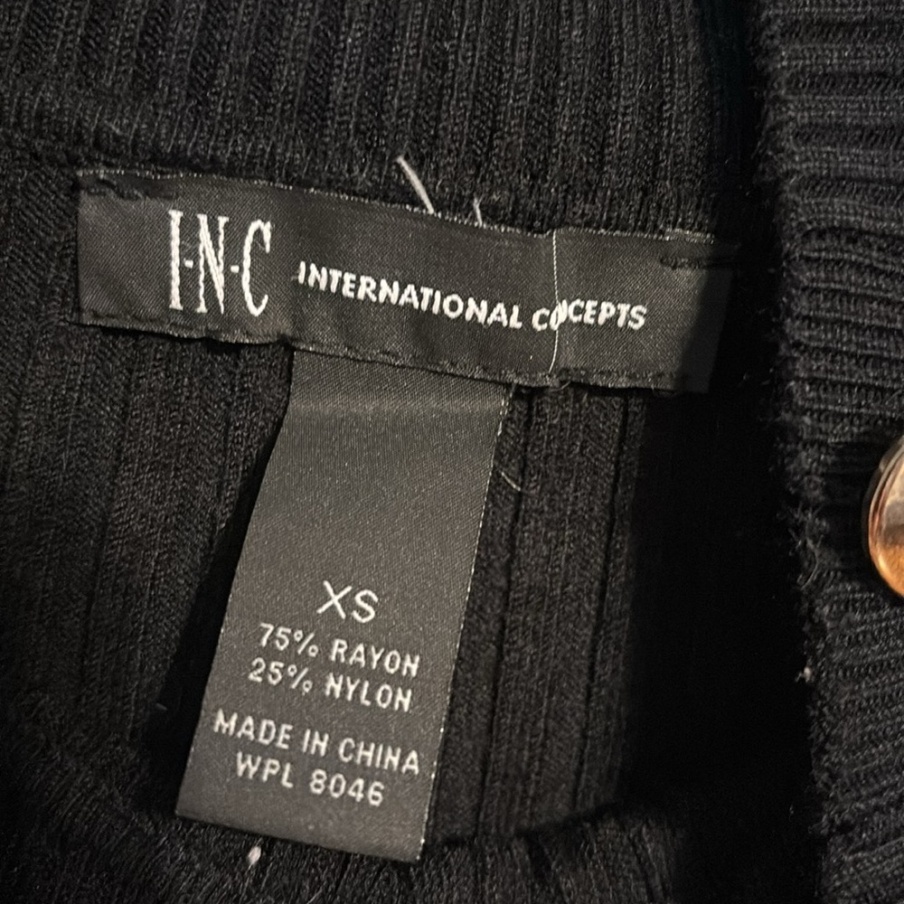 INC International Concepts long sleeve mock neck ribbed sweater size XS  NWOT - Picture 4 of 6